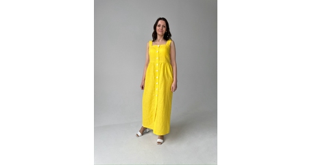 Сарафан желтый в пол 
