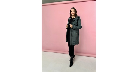 Пальто женское 1541 темно-зеленое