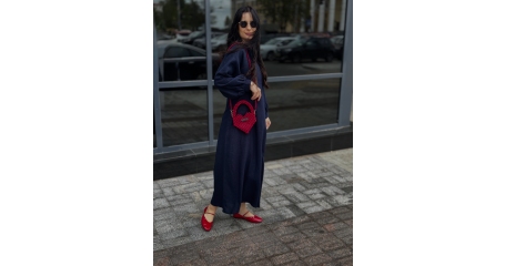 Платье женское 1169 темно-синее