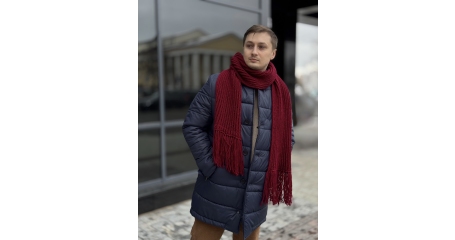 Пальто мужское темно-синее